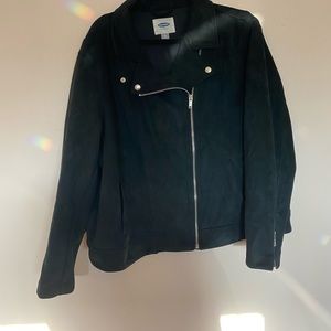 Old Navy Black Suede Jacket